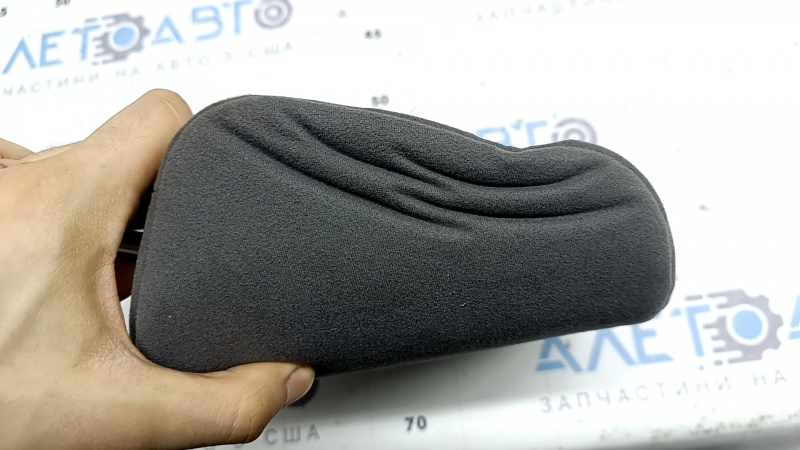 Headrest 2nd row right Toyota Prius 30 10-15 velour, dark gray, dented, dry cleanable