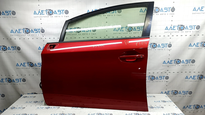 Door assembly front left Toyota Prius 30 10-13 keyless, red 3R3