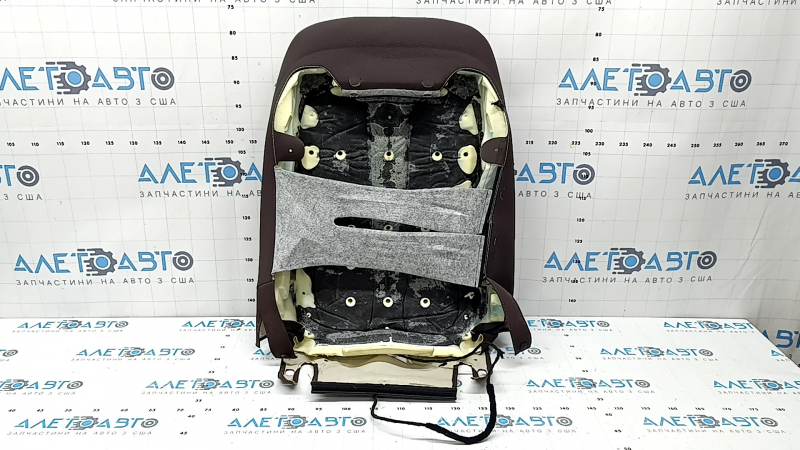 BMW X5 F15 14-18 passenger seat back upholstery, brown Dakota MOKKA leather, heated, ready to clean