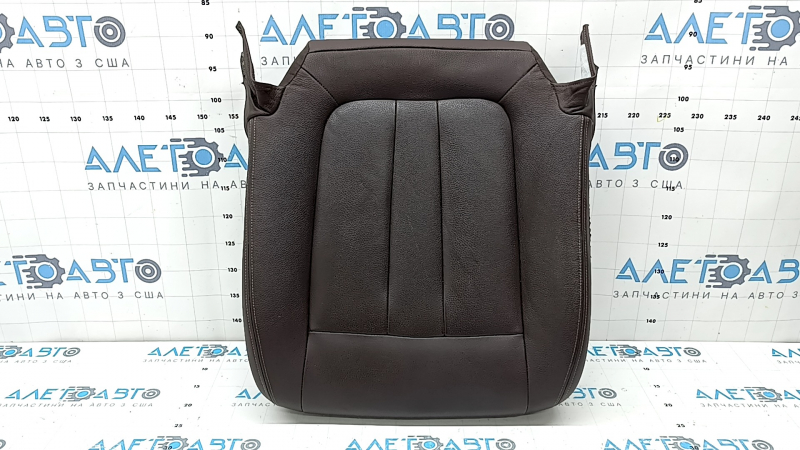 Driver's seat cushion upholstery BMW X5 F15 14-18, brown Dakota MOKKA leather, heated, cracked, scratches