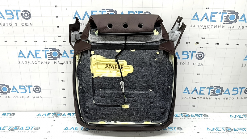 Driver's seat cushion upholstery BMW X5 F15 14-18, brown Dakota MOKKA leather, heated, cracked, scratches