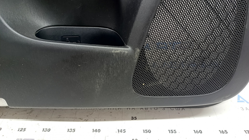 Door trim, front left card, Toyota Prius 30 10-15, black with dark gray insert, fabric, dry cleanable