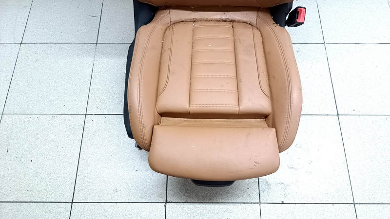 Passenger seat BMW 3 G20 19-22 with airbag, electric, heated, Sport, brown leather COGNAC, dry cleanable