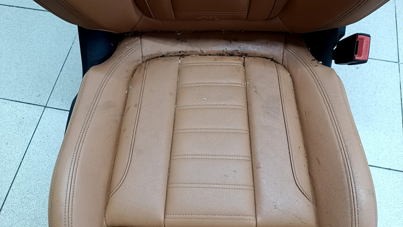 Passenger seat BMW 3 G20 19-22 with airbag, electric, heated, Sport, brown leather COGNAC, dry cleanable