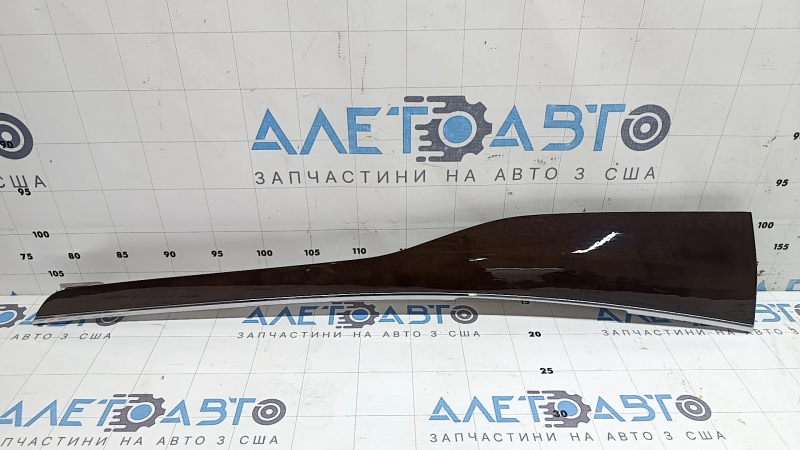 Molding for the door trim of the rear left Volvo XC90 16-20, birch wood, with backlight, scratches