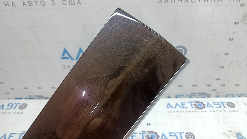 Molding for the door trim of the rear left Volvo XC90 16-20, birch wood, with backlight, scratches