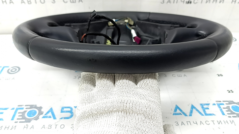 Naked steering wheel BMW X5 F15 14-18 black leather with heating, Sport, leather peeled off