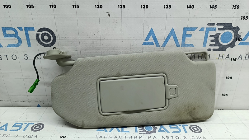 Left sun visor Volvo XC90 16-26 gray with backlight, without hook, dry cleanable