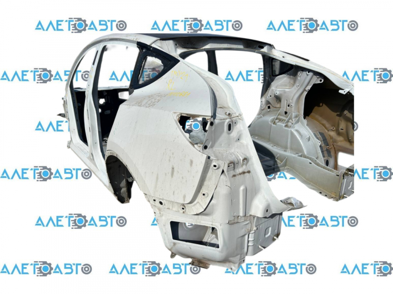 Tesla Model Y 20-25 rear left quarter wing on body, white PPSW