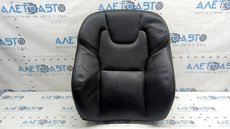 Volvo XC90 16-17 passenger seat back upholstery, black leather, heated