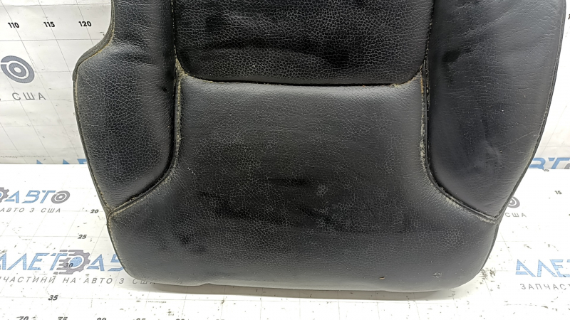 Rear seat cushion upholstery (2nd row) left Volvo XC90 16-25 black leather, dry cleanable