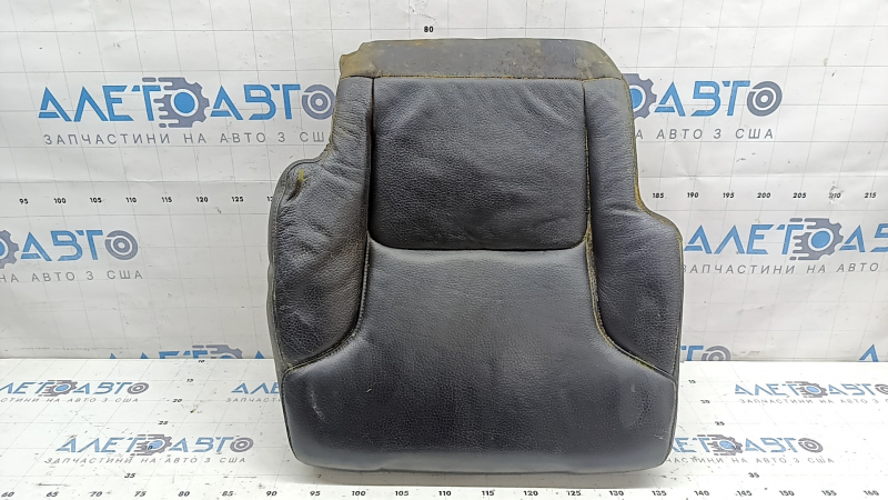 Rear seat cushion upholstery (2nd row) right Volvo XC90 16-25 black leather, dry cleanable, dented