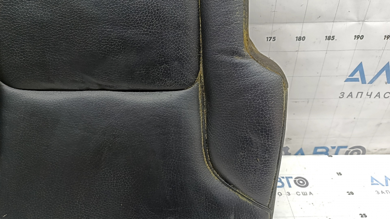 Rear seat cushion upholstery (2nd row) right Volvo XC90 16-25 black leather, dry cleanable, dented