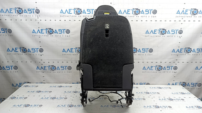 Rear seat backrest (2nd row) left Volvo XC90 16-25 black leather, with headrest and upper frame, dry cleanable