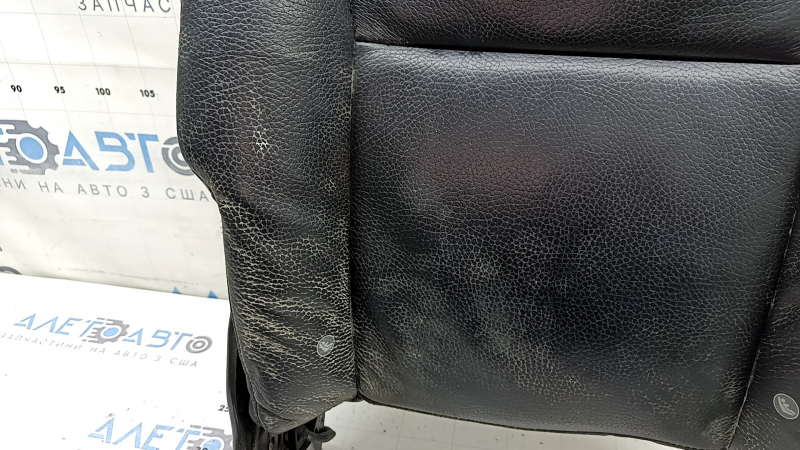 Rear seat backrest (2nd row) left Volvo XC90 16-25 black leather, with headrest and upper frame, dry cleanable