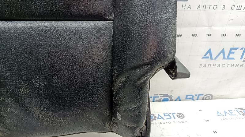 Rear seat backrest (2nd row) left Volvo XC90 16-25 black leather, with headrest and upper frame, dry cleanable