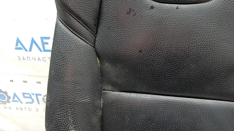 Rear seat backrest (2nd row) left Volvo XC90 16-25 black leather, with headrest and upper frame, dry cleanable