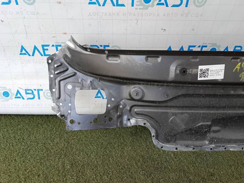 Rear panel Audi A4 B9 17-25 2 parts, drilled, graphite