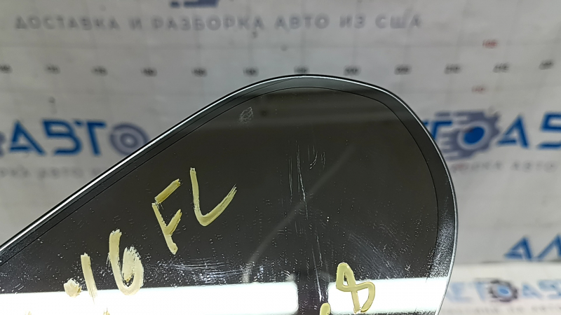 Left mirror element Audi A6 C7 12-18 auto-dimming, heated, broken connector, scratches
