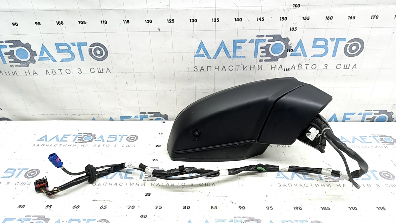 Right side mirror assembly Audi Q5 80A 18-25 15+4 pins, turn signal, auto-dimming, heated, BSM, camera, black