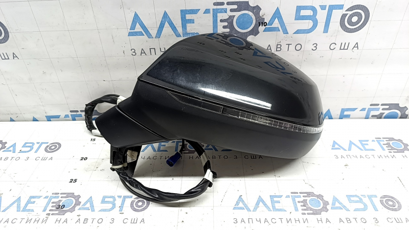 Left side mirror assembly Audi Q5 80A 18-25 15+4 pins, turn signal, auto-dimming, heated, BSM, camera, black
