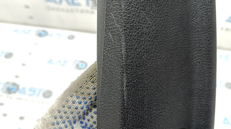 The driver's seat control cover for the Audi A6 C7 12-18 is black, with scratches and a crack in the mount