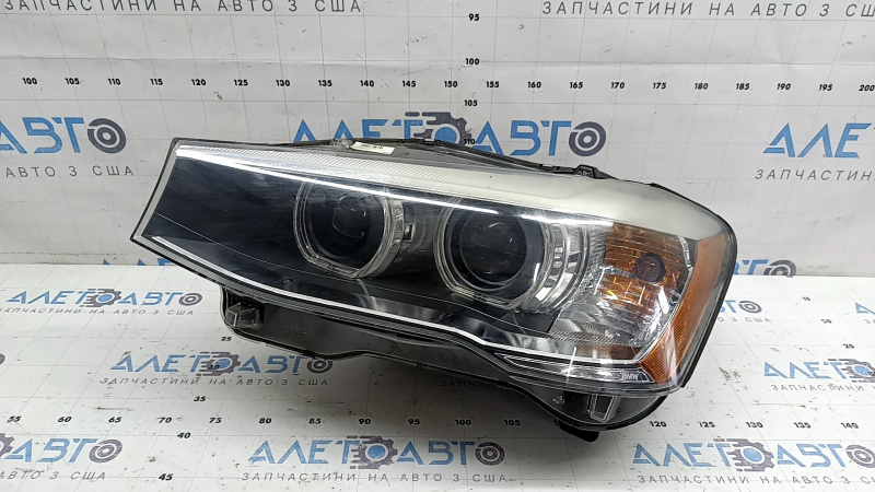 Front left headlight assembly BMW X3 F25 15-17 xenon adaptive, for polishing, scratches