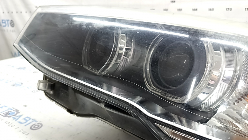 Front left headlight assembly BMW X3 F25 15-17 xenon adaptive, for polishing, scratches