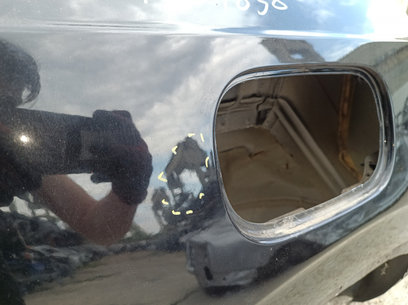 Quarter wing rear right Volvo XC90 16-26 on the body, black, pokes