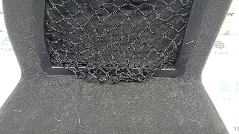 Left BMW X3 F25 11-17 central arch trim, black with mesh, mesh stretched, scratches on the handle
