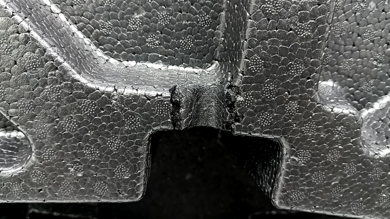 The foam plastic under the Toyota Camry v50 12-14 usa tool is crushed