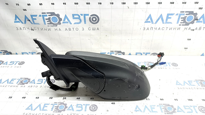 Left side mirror assembly Audi Q8 19-26 15+2 pins, turn signal, heating, auto-dimming, BSM, camera, graphite, in glue