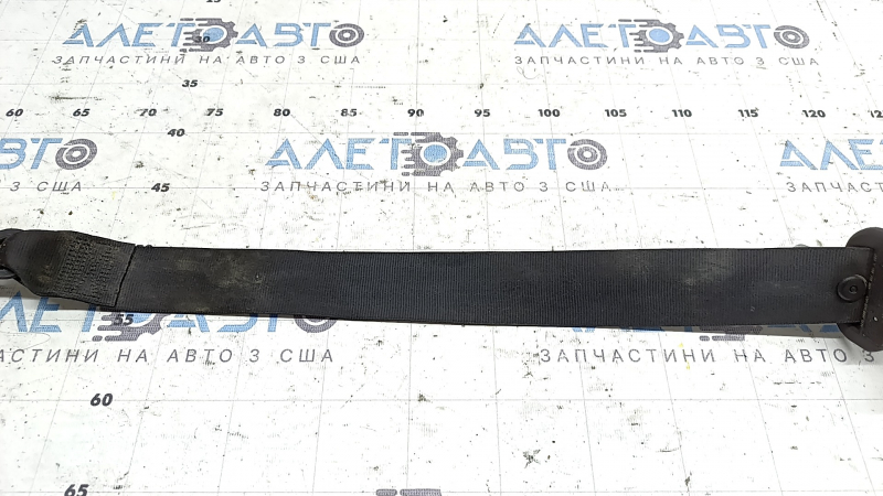 Seat belt 2 row left with squib for Audi Q8 19-26 black, rusty squib, sooty