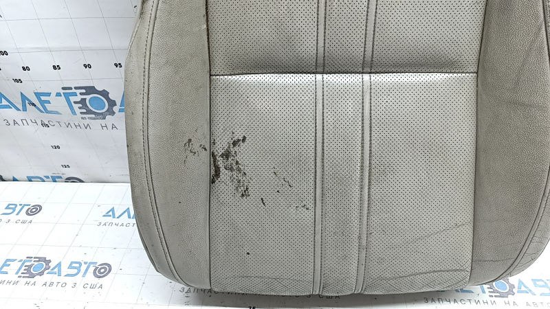 Driver's seat cushion upholstery for Honda Insight 19-22, grey leather, heated, perforated, dry-cleanable