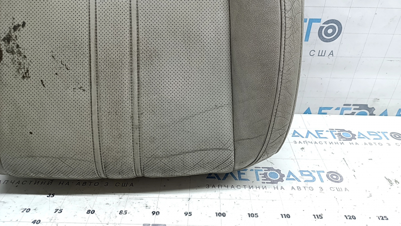 Driver's seat cushion upholstery for Honda Insight 19-22, grey leather, heated, perforated, dry-cleanable