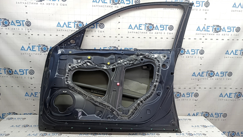 Bare front right door Honda Insight 19-22 blue B607M, with upper chrome molding, scratch