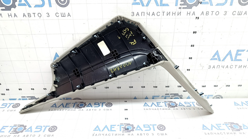 Right dashboard trim for Honda Insight 19-22, grey leather, dry-cleanable, scratches