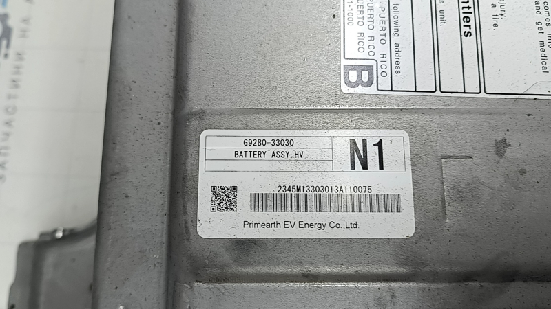 Battery VVB complete Toyota Camry v50 12-14 hybrid usa 116k 4.0-4.4 Ah, 2013, with fan