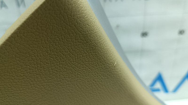 Front upper left center console trim Hyundai Sonata 11-15 beige with gray, scratches