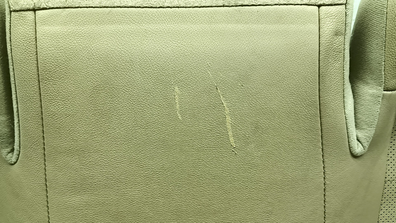 Rear seat cushion for Hyundai Sonata 11-15, beige leather, scratches