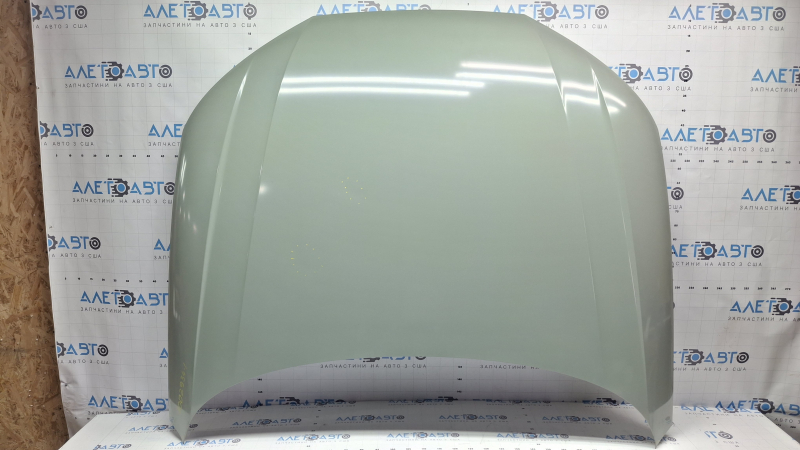 The hood is bare, Audi A4 B9 17-25 steel, with bent corners and dents