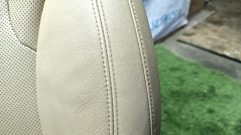 Driver's seat for Hyundai Sonata 11-15 with airbag, electric, heated, beige leather with perforation, cracked leather