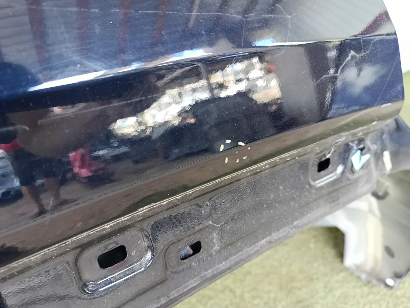 Quarter wing rear right Hyundai Tucson 22-26 Korea sawed off with the central pillar, blue, pokes