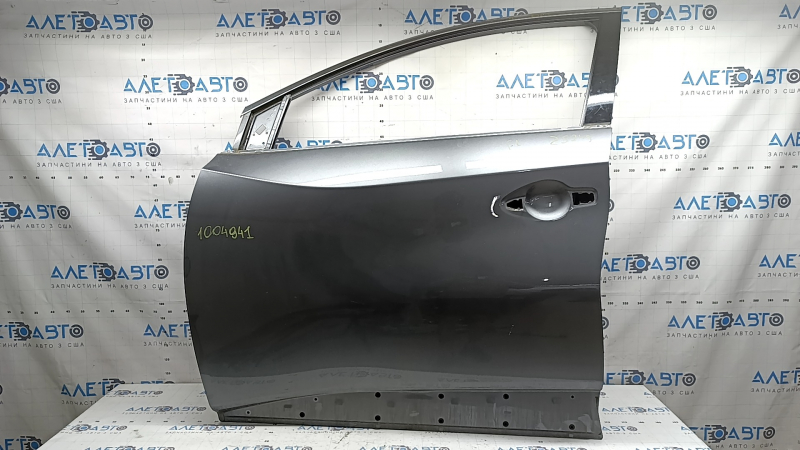 Bare front left door Nissan Murano z52 15-24 graphite KAD, with upper chrome molding
