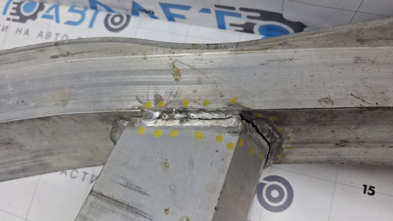 Jeep Cherokee KL 19-23 rear bumper reinforcement, aluminum, torn