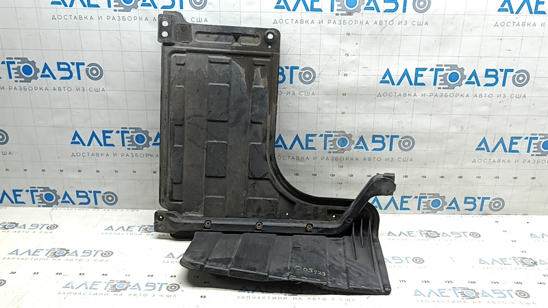 Left engine guard Hyundai Sonata 11-15 hybrid cracks