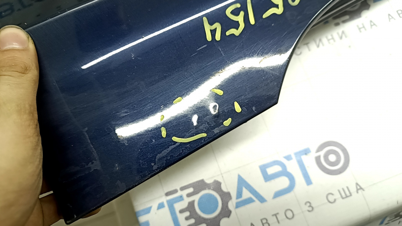Left threshold Audi A6 C8 19-25 S-Line, blue LX5B, scratches, nicks