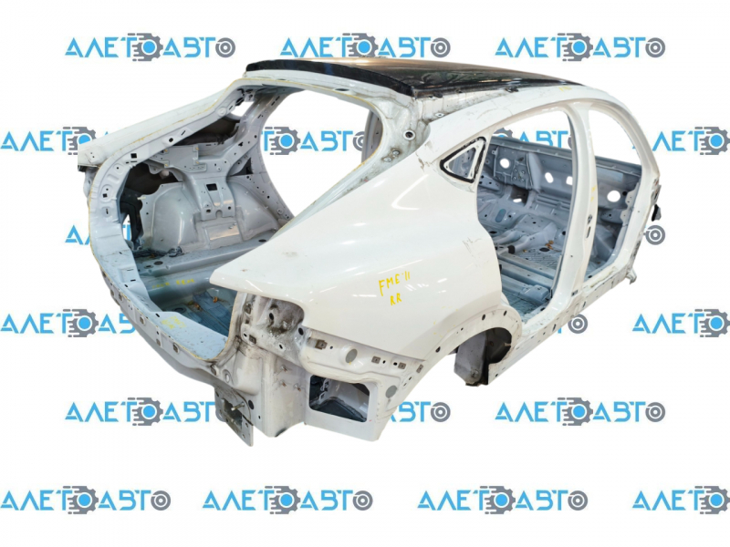 Quarter wing rear right Ford Mustang Mach-E 21-26 white A3, on the body, dented