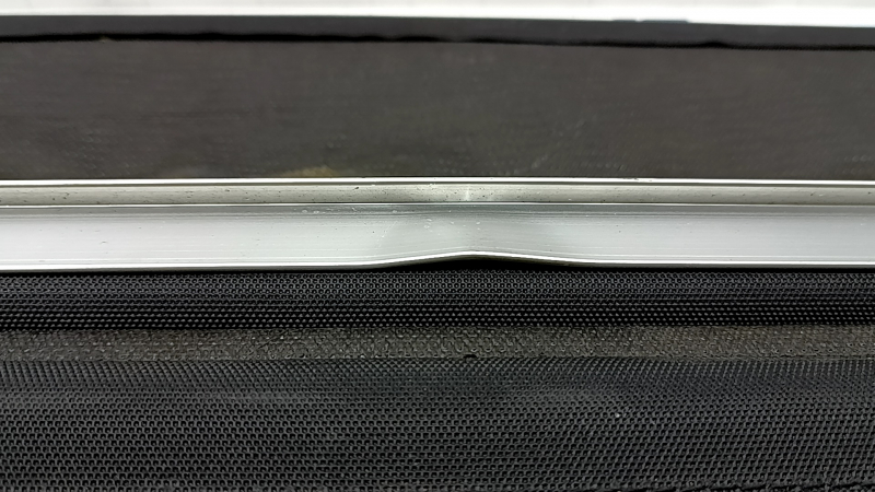 Subaru Forester 19-24 SK trunk curtain, black, sooty, needs dry cleaning, dented body