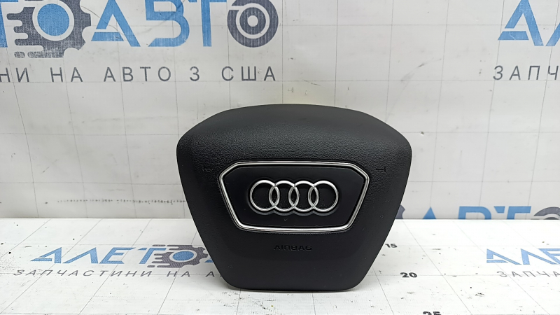 Airbag in the steering wheel, driver's side, Audi A6 C8 19-25, black, worn